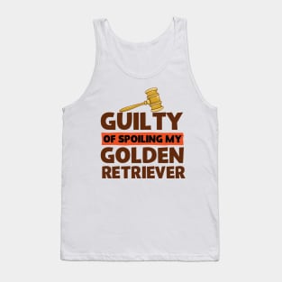 Guilty Of Spoiling My Golden Retriever Dog Lovers Tank Top